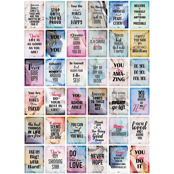 Inkdotpot Lunch Box Notes For Adults/Teens, Motivation Inspiration Affirmation Cards,