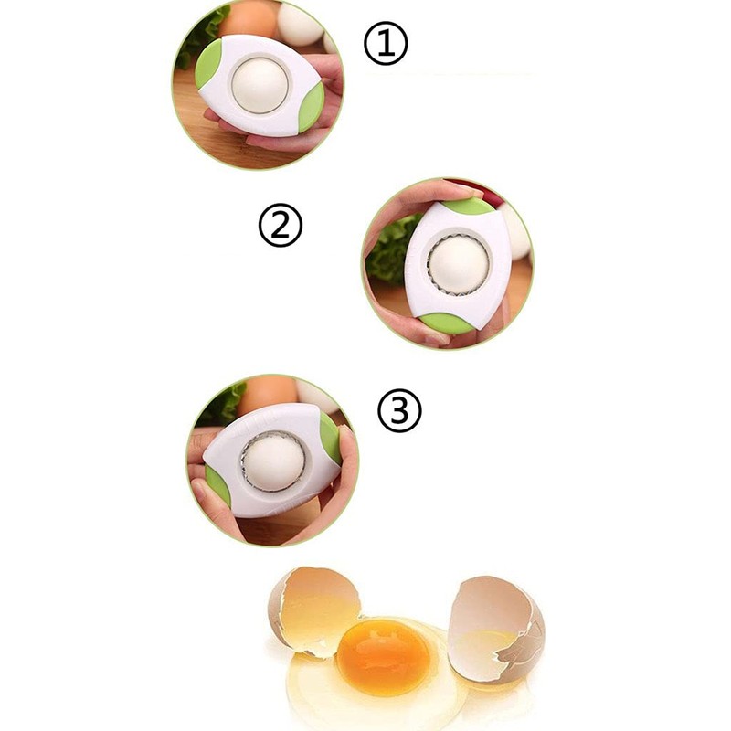 Yellow Egg Shell Opener Egg Topper Cutter Egg Cracker Separator
