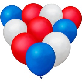 Smiffys Costume and Party Store - 2023 King Charles Corontation - Union Jack - Red White Blue Latex Balloons 20 Packet
