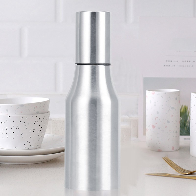 304 Stainless Steel DustProof Leakproof Oil Vinegar Bottle Dispenser Pot