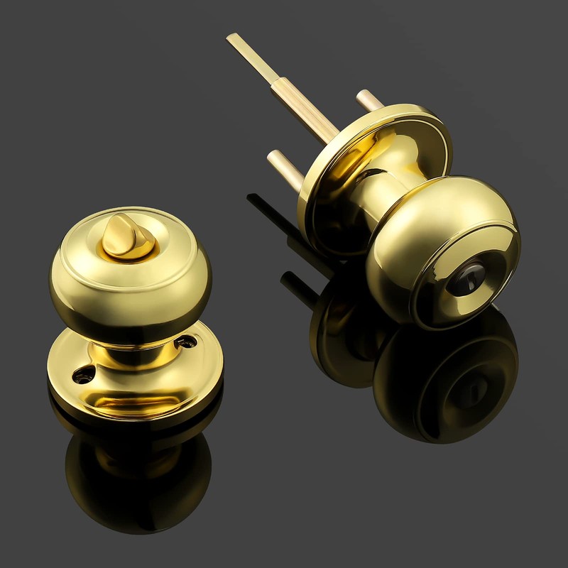 Probrico Privacy Door Knobs Lock Interior Bedroom Bathroom Door Handle