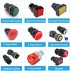16mm Push Button Switch Square Cap 1NO 1NC SPDT ON/Off