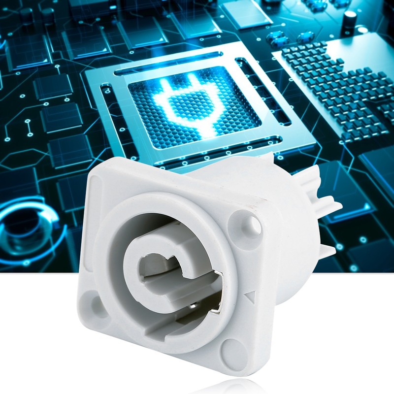 10Pcs 3 Cores 20A Amplifier Audio Chassis Plug Connector Power