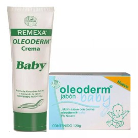 **Kit Oleoderm Crema Baby 120g + Jabón Baby 120g - Cuidado Suave**