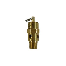 Kingston 1/4” NPT Brass Soft Seat Industrial Pressure Relief Valve, Made In The USA. (420 PSI / 346 SCFM)