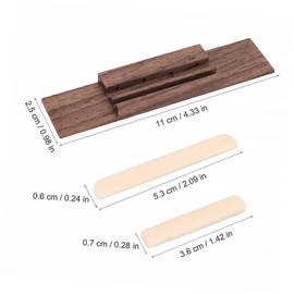 Totority 5 Sets Ukulele Keys Ukulele Saddle Bridge Ukulele Accessories Guitar Accessories Guitar Bone Bridge Ukulele Bridge Replacement Bridge Parts Universal