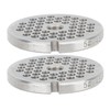 2pcs Meat Grinder Plate Professional Replaceable Efficient Safe Stainless Steel
