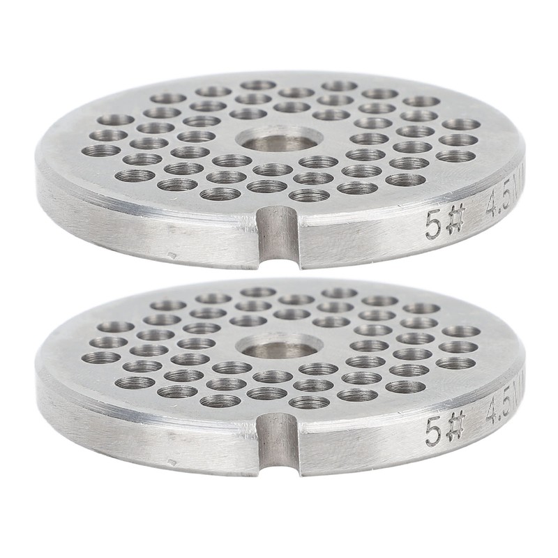 2pcs Meat Grinder Plate Professional Replaceable Efficient Safe Stainless Steel
