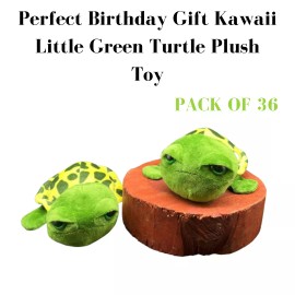 trendy Perfect Birthday Gift Kawaii Little Green Turtle Plush Toy Pack of 36