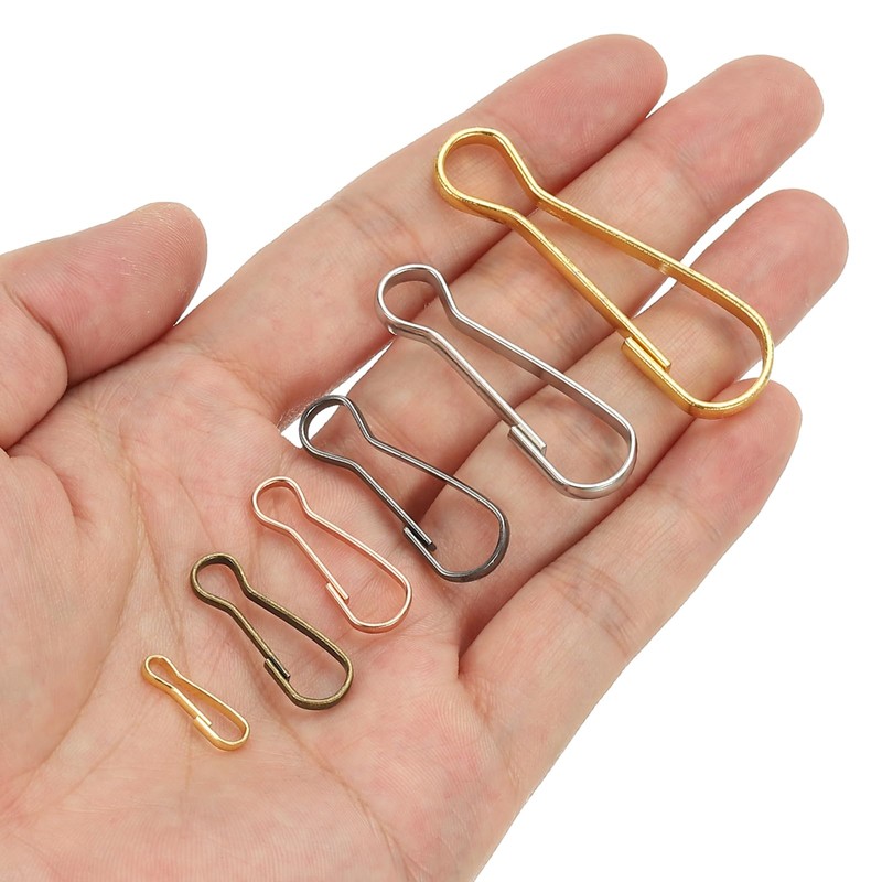 PATIKIL Lanyard Hooks, 80 Pcs 40mm Stainless Steel 304 Spring