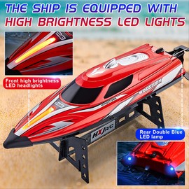 jaming 2.4Ghz RC Boat,25KPH Fast Speed RC Boat,14 inch Remote Control Boats for Kids and Adults, Waterproof Toy Boats for Lakes & Pools Gifts for Kids Boys (Blue)