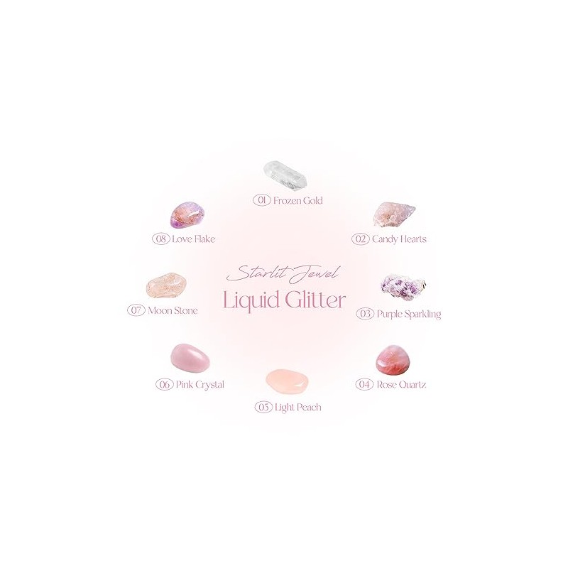 dasique Starlit Jewel Liquid Glitter (04 Rose Quartz) Twinkle Glitter