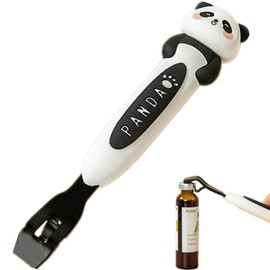 Cute Vial Openers, Stainless Steel Panda Oral Liquid Decappers Seal Opener for Beer Bottle Can Jar Lid