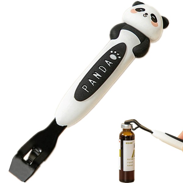 Cute Vial Openers, Stainless Steel Panda Oral Liquid Decappers Seal