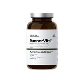 RunnerVits Sleep & Recovery Supplement for Runners – Magnesium Bisglycinate & Zinc, Supports Sleep, Muscle Recovery & Relaxation, Night-Time Recovery Formula, 120 Capsules, Made in UK