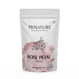 Rose Petal Powder by mi nature |Hair & Skin care for Moisturising & Hydrating |100% Pure & Natural Face Mask| Cruelty & Chemical Free |Face Pack Mask for Tanning, Cleansing & Cooling |100g(4 oz)