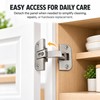 Zinc Alloy Furniture Hinge for Cabinet Doors – Detachable Flip