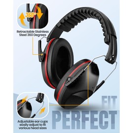 Evolpor Ear Defenders Sound-Isolating Ear Muffs for Kids, Adjustable Hearing Protection Ideal for Sleep, Learning & Noise Reduction, Compact & Fordable Baby Ear Defenders for Convenient Storage