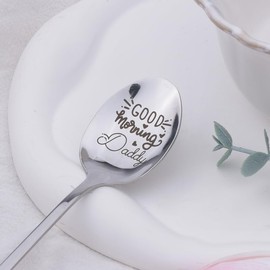 Daddy Birthday Gifts for Daddy Dad Gifts for Father Papa Christmas Retirement Gift for Best Daddy Gifts Good Morning Daddy Spoon Gift for Step Dad Gifts for Coffee Lover Gifts for Dad Presents Spoon
