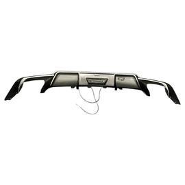 TOPAZ Carbon Fiber Rear Bumper Lip Spoiler Lower Diffuser W/Light Compatible with 2018-2021 Toyota Camry Sedan 4Dr