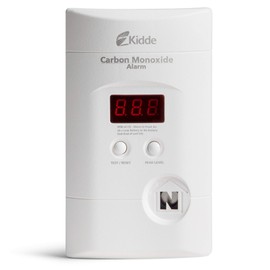 Kidde Carbon Monoxide Detector, Plug In Wall with 9-Volt Battery Backup, Digital LED Display