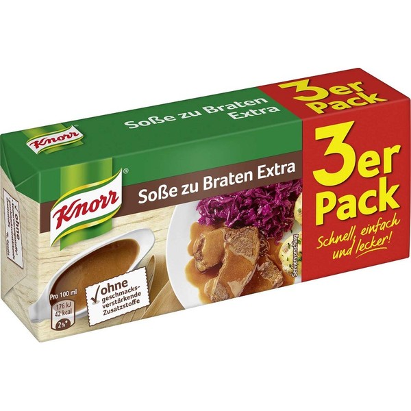 Knorr Sosse zu Braten Extra (Sauce for Roast extra) 3-er