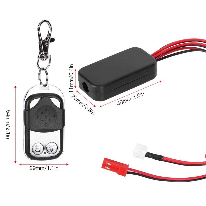 Winch Controller Simulated Remote Receiver with Plug Fit for SCX10