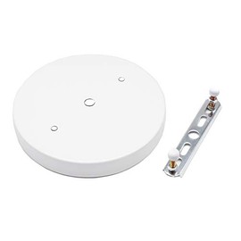 binifiMux 1-Pack 5.9" 150mm White Lamp Holder Ceiling Canopy Kit Ceiling Plate Chassis Base Pendant Light Accessories