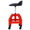 ZJMTOCYU Pneumatic 360 Degree Swivel Stool, Heavy Duty Rolling Mechanics