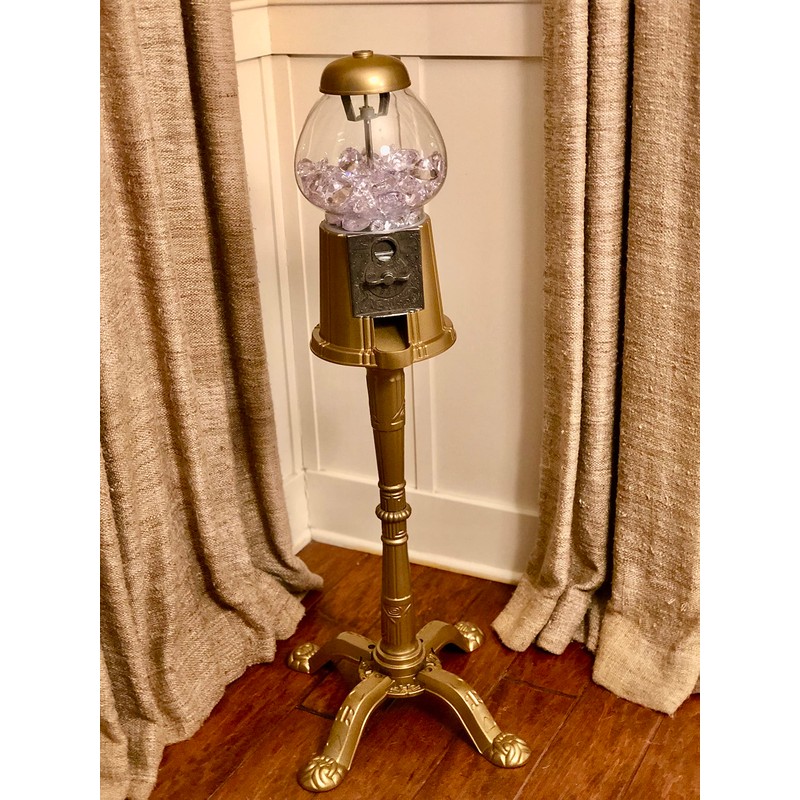 Gumball Dreams Classic Gumball Machine/Candy Dispenser, 9 Inch - Gold