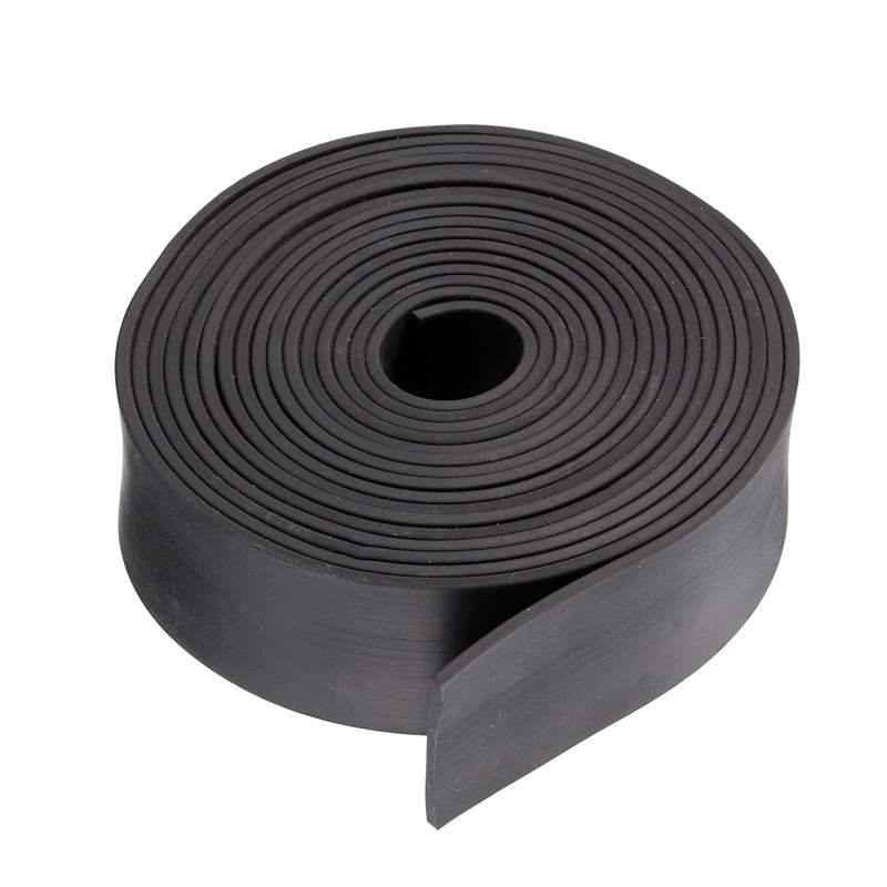 sourcing map Neoprene Rubber Sheet Rolls 3mm(T) x40mm(W) x4m(L), Solid