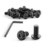 ORTAVA Screws (50, Black, M4 x 8mm)