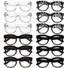 Reducblu 12 Pack Reading Glasses for Women - Trendy Cheaters