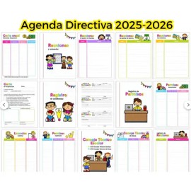 Agenda Escolar Directiva 2026 Personalizada 2026-2027