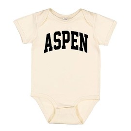 Aspen Collegiate Baby Infant One Piece Bodysuit 24 Months Natural