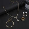 NEWITIN 15 Pieces Gold Jewelry Set for Women Prom Costume