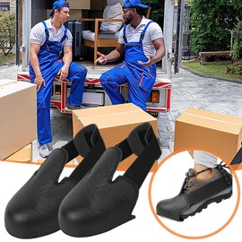 Steel Toe Inserts for Shoes - 1 Pair Non-slip Anti-smash Steel Toe Shoe Covers - Tools & Home Improvement for Work Labor Attachment Strap Sock Slippers Walking