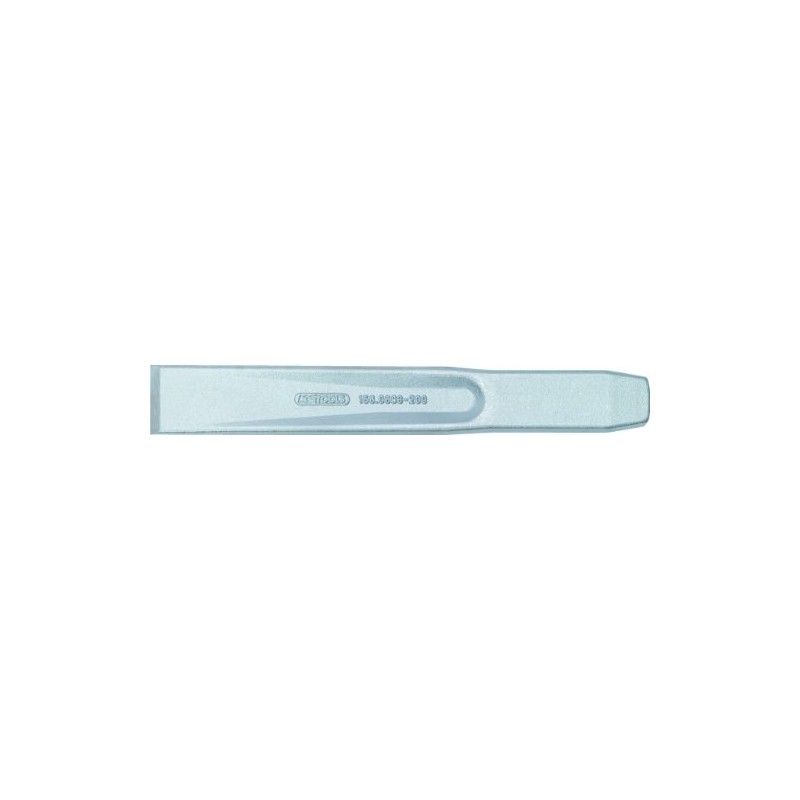 KS Tools 156.0693 Flat chisel, oval, 200x27mm, silver