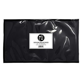 MJ Premium Vacuum Sealer Bags for Food Storage, Sous Vide | 50 Pack (11.5" x 20" 3.2 Mil, Black and Clear)