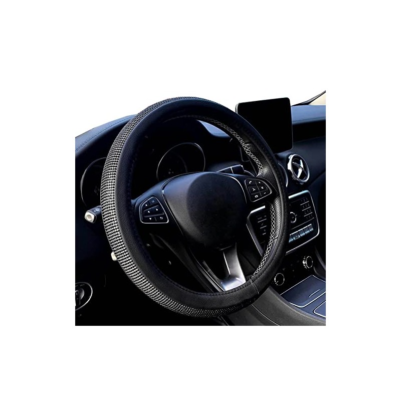 Majic Bling Steering Wheel Cover, Rhinestone Steering Wheel Cover with