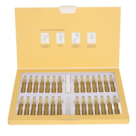 28pcs VC Ampoule Skincare Serum High Concentration Moisturizing Fade Fine Lines Skin Repairing Serum for Day Night Use
