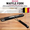 Captain Jax Waffle Fork for Belgian Waffles, Mulit-Use Stainless Steel