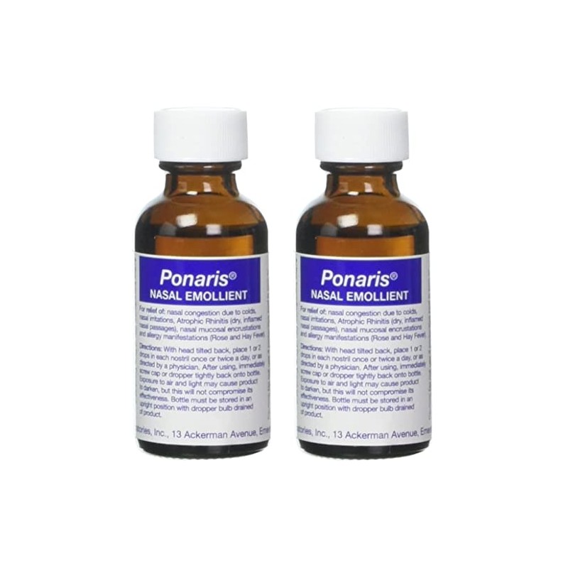 Ponaris Nasal Emolient, 1 oz (Pack of 2)