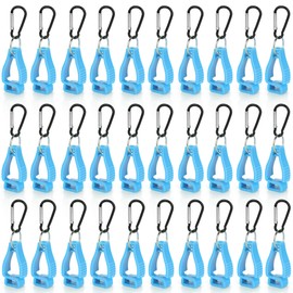 YEUIKERR 30 PCS Light Blue Glove Clips for Work Glove Holders, Safety Clip Glove Keeper, Gloves Grabber Clips, Gloves Belt Clips for Worker Construction