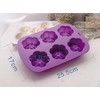 Molde de Silicon en forma de Flor 6 Petalos -