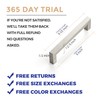 Ravinte 20 Pack Cabinet Handles Square Cabinets Cupboard Handles Brushed
