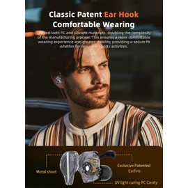 CCZ DC01 PRO HiFi In Ear Monitors Earphone Powerful Bass Diaphragm Pro V-shape Tune Wired Gaming Earbuds Headphones with True 0-Latency Cable HD Microphone for Music Calling Gaming (Black, mic)