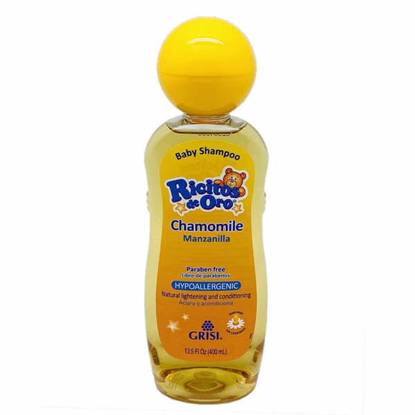 Ricitos de Oro Chamomile Baby Shampoo. Hypoallergenic and Tear Free. 13.5 Fl.Oz