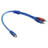 Unbranded/Generic 2pcs RCA Y Splitter Audio Jack Cable Adapter 1