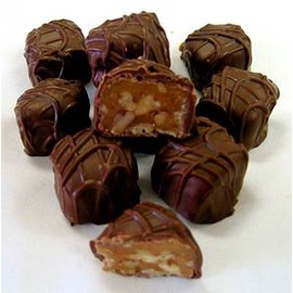 Wockenfuss Candies King Tut (chopped pecans and caramel), Milk Chocolate - 1lb
